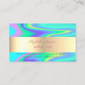 Fidélité Parties scintillant Gold Faux Lashes Carte de fidé (Dos)