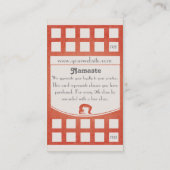 Fidélité Passage de classe du carte de visite 10 de yoga (Dos)