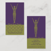 Fidélité Passage de classe du carte de visite 10 de yoga (Devant / Derrière)