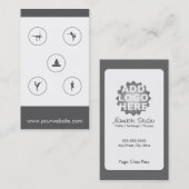 Fidélité Passage de classe du carte de visite 5 de yoga (Devant / Derrière)