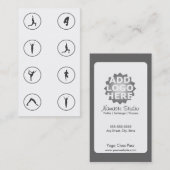 Fidélité Passage de classe du carte de visite 8 de yoga (Devant / Derrière)