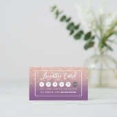 Fidélité Pourpre rose de typographie d'or de carte de (Debout devant)