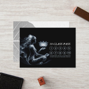 Fidélité Professeur de yoga Carte de cours de pose de médit