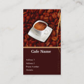 Fidélité Récompenses de café et carte de visite - café (Dos)