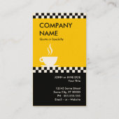Fidélité rétro carte perforée de contrôleurs de café (Dos)