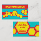 Fidélité rétro carte perforée de nid d'abeilles (Devant / Derrière)