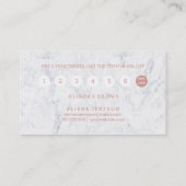 Fidélité rose de marbre de typographie d'or de (Dos)