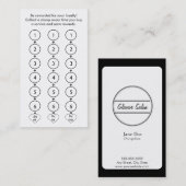 Fidélité Salon Loyalty Carte de visite (Devant / Derrière)