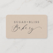 Fidélité Script manuscrit moderne Boulangerie Carte de fidé (Devant)