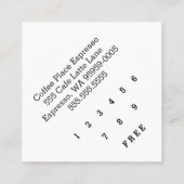 Fidélité Simple Mot Loyauté foncée café Angle de carte de p (Dos)