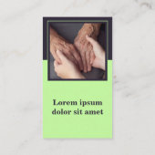 Fidélité Soins de compassion Carte de visite de soins à dom (Dos)