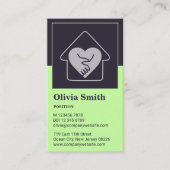 Fidélité Soins de compassion Carte de visite de soins à dom (Devant)