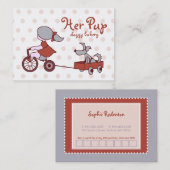 Fidélité Son Pup Chubby Punch & Carte de visite (Devant / Derrière)