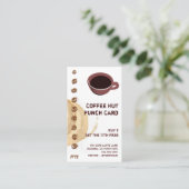 Fidélité Tache de café et carte perforée de boissons de (Debout devant)