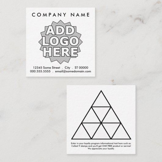 fidélité triangle récompense carré (Devant / Derrière)