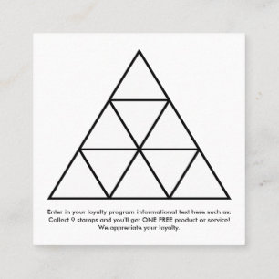 fidélité triangle récompense carré