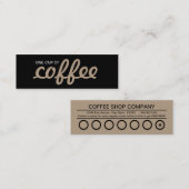 Fidélité une tasse de carte perforée de café (Devant / Derrière)