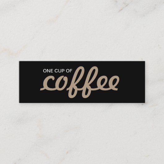Fidélité une tasse de carte perforée de café (Devant)