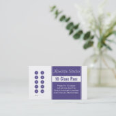 Fidélité Yoga Carte de visite 10 Classe Modèle (Debout devant)