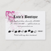 Fidélité Zèbre de lèvres de dentelle de carte de la mode (Dos)