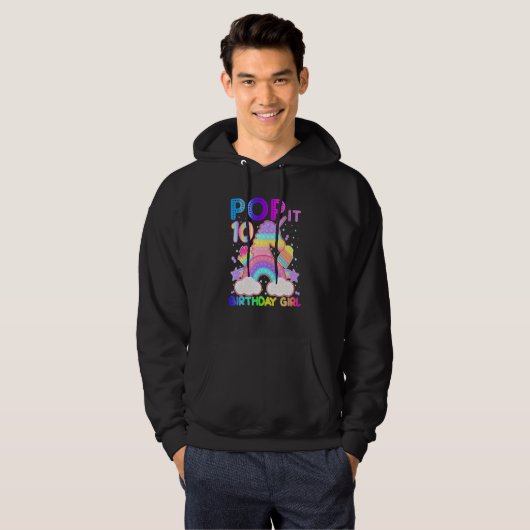 Fidget Speelgoed Regenboog Pop IT Pop IT Bubble Po Hoodie (Voorkant volledig)