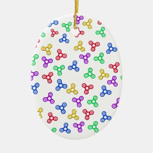 Fidget Spinners Keramisch Ornament (Voorkant)