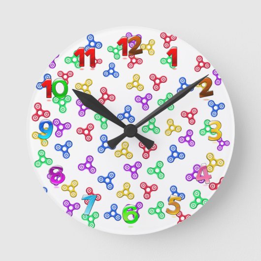 Fidget Spinners Ronde Klok (Voorkant)