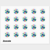 fidlepel ronde sticker (Vel)