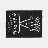 Fido Dido Face Don't You Forget It  Fleece Deken (Voorkant (Horizontaal))