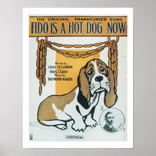 Fido est maintenant Hotdog Music Cover Art Poster (Devant)