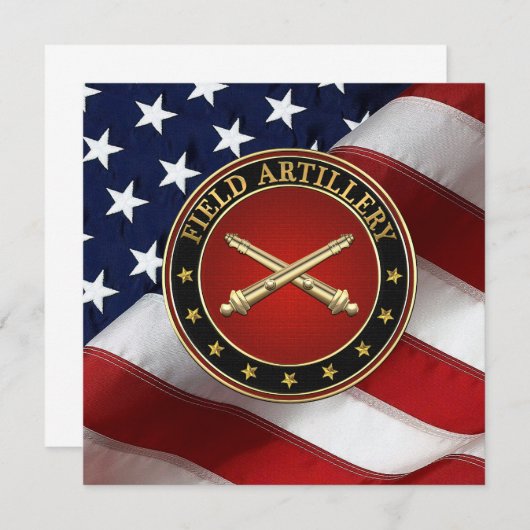Field Artillery Branch Insignia Special Edition (Voorkant / Achterkant)
