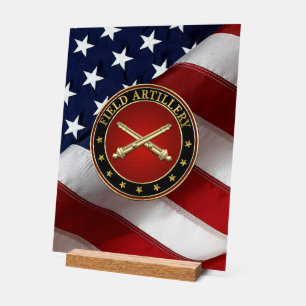 Field Artillery Branch Insignia Special Edition Acryl Bord