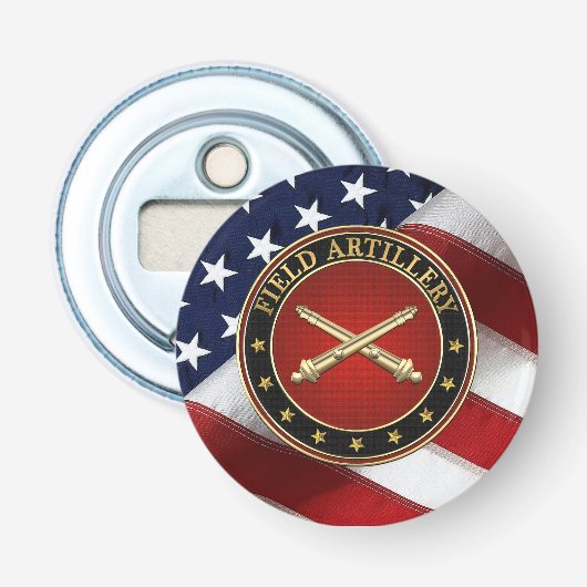 Field Artillery Branch Insignia Special Edition Button Flesopener (Voorkant)