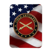 Field Artillery Branch Insignia Special Edition Magneet (Verticaal)