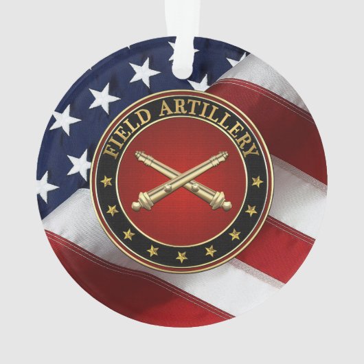 Field Artillery Branch Insignia Special Edition Ornament (achterkant)