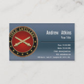Field Artillery Branch Insignia Special Edition Visitekaartje (Achterkant)