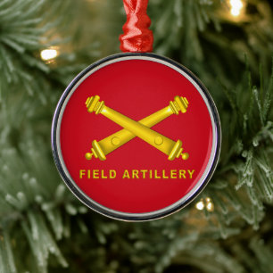 FIELD ARTILLERY Christmas Metalen Ornament