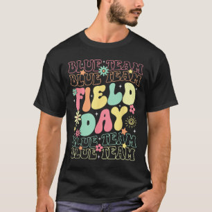 Field Day Blue Team Color War Camp Team Game Compe T-shirt
