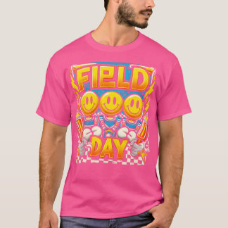 Field Day Field Day 2024 Geruit spel Dag Einde van T-shirt