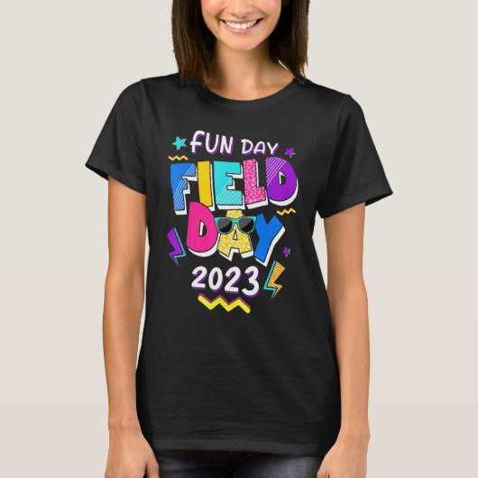Field Day Fun Day 2023  School Trip Teacher Studen T-shirt (Voorkant)