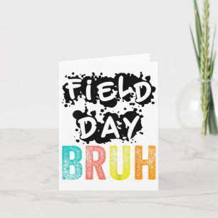 Field Day Fun Day Funny voor Docent Kinder Velddag Kaart