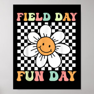 Field Day Fun Day Smile Face Teacher Kinder Field Poster