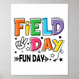 Field Day Fun Day voor de Kinder Dag van het Veld Poster