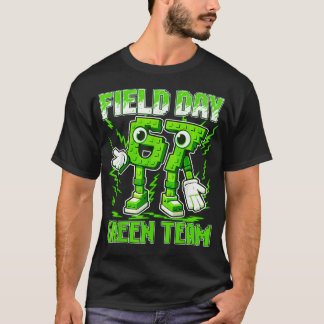 Field Day Green Team Grappig 67 Zes Zeven Spel T-shirt
