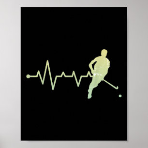 Field Hockey Coach Hartslag Field Hockey Accessoir Poster