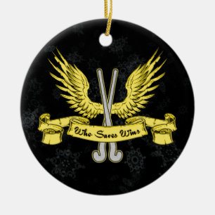 Field Hockey Goalie kerstversiering Keramisch Ornament