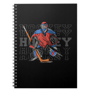 Field Hockey Goalie met Slogan - Ice Hockey Notitieboek