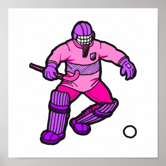 Field Hockey goalie Poster (Voorkant)