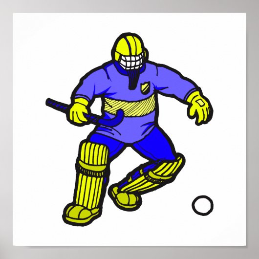 Field Hockey goalie Poster (Voorkant)