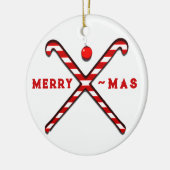 Field Hockey Kerst Keepsake Keramisch Ornament (Links)